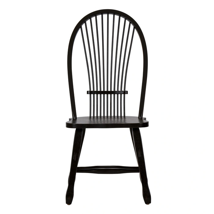 Treasures Sheaf Back Side Chair - Black image