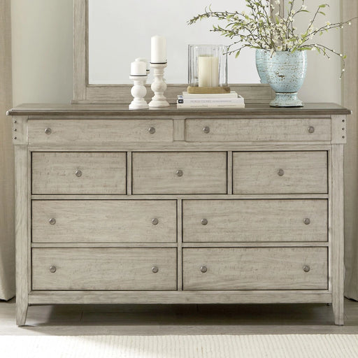 Ivy Hollow 9 Drawer Dresser in Weathered Linen image
