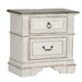 Abbey Park Drawer Nightstand in Antique White image