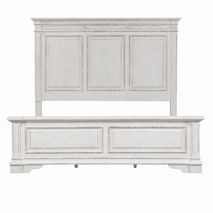 Abbey Park King California Panel Bed, Dresser & Mirror, Chest, Night Stand