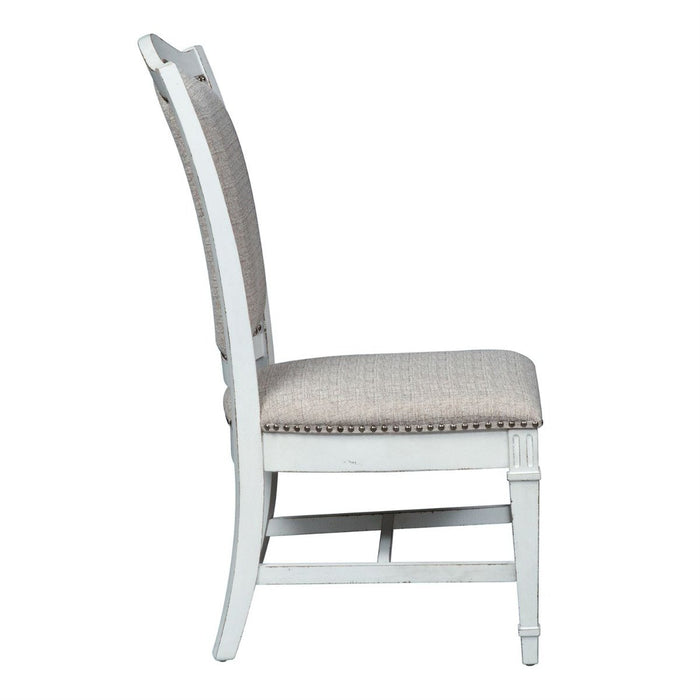 Liberty Furniture Abbey Park Upholstered Side Chair (set of 2) in Antique White