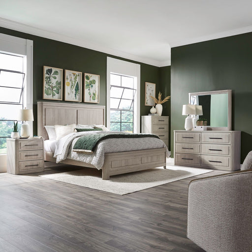 Modern Play Queen Panel Bed, Dresser & Mirror, Chest, Night Stand image