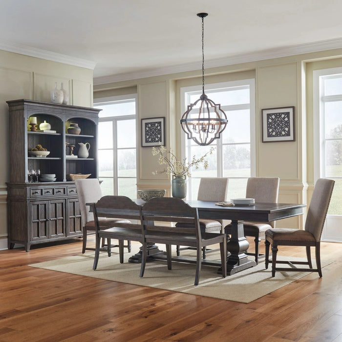 Paradise Valley Opt 6 Piece Trestle Table Set image
