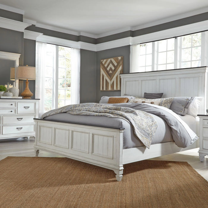 Allyson Park King Panel Bed, Dresser & Mirror image