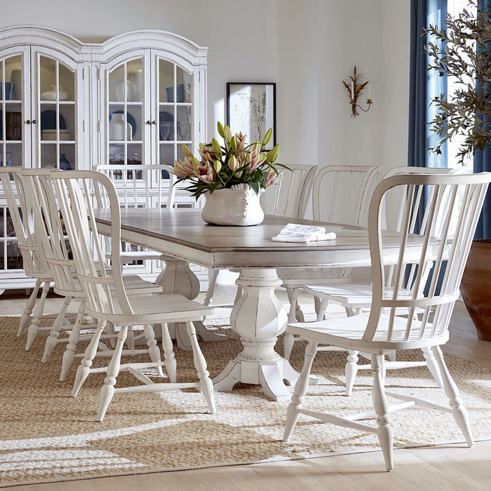 Magnolia Manor 9 Piece Double Pedestal Table Set image