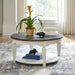 Allyson Park Round Cocktail Table in White image