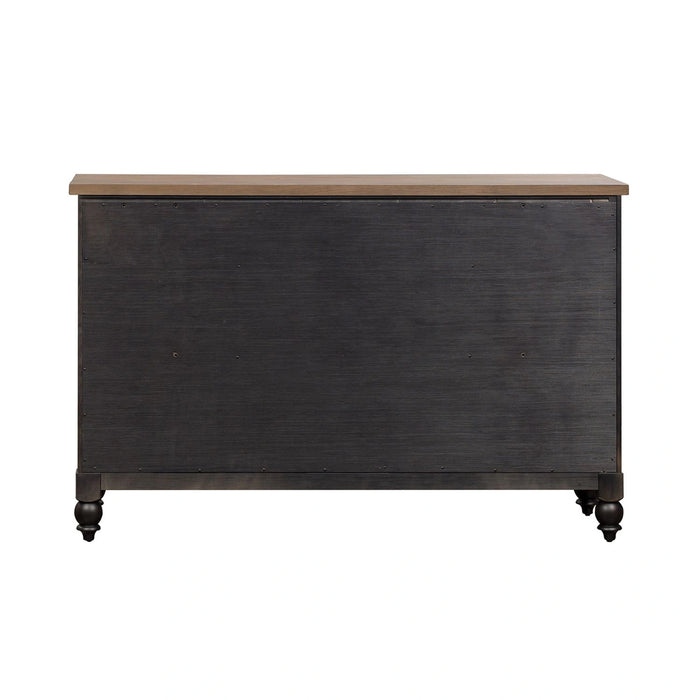 Americana Farmhouse 9 Drawer Dresser in Black image