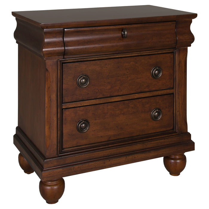 Rustic Traditions King Sleigh Bed, Dresser & Mirror, Chest, Night Stand