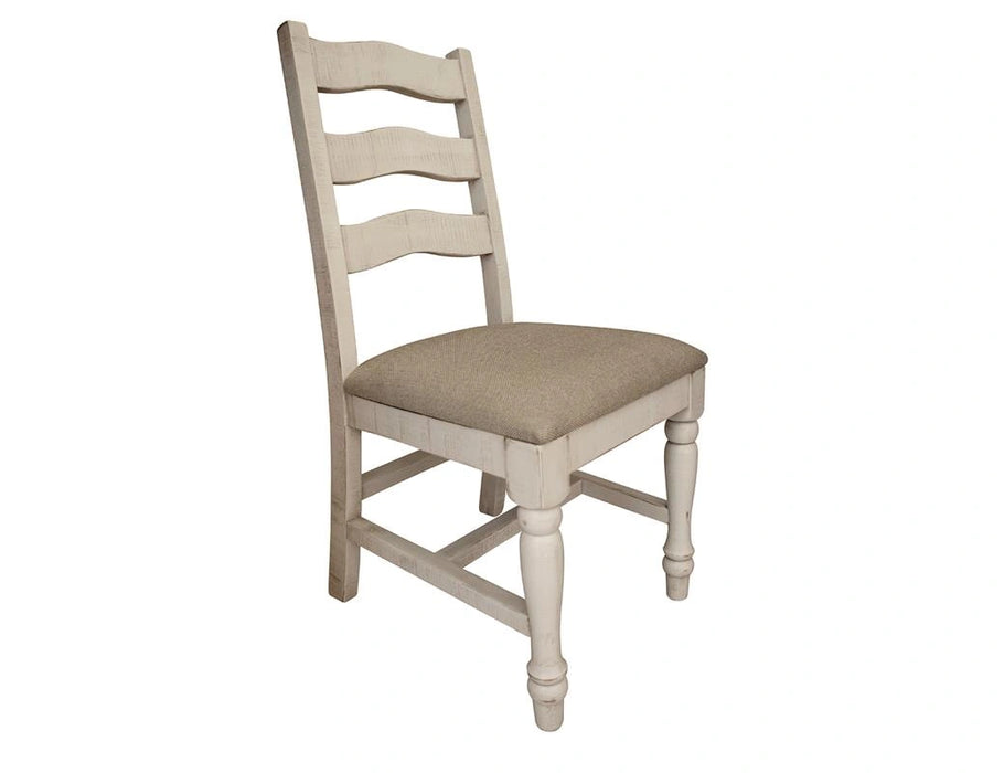 Rock Valley Solid Wood Chair w/ Fabric Seat**