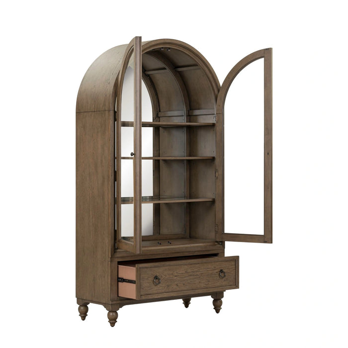 Americana Farmhouse Arched Display Cabinet image