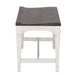 Allyson Park Wood Seat Bench in Wirebrushed White image