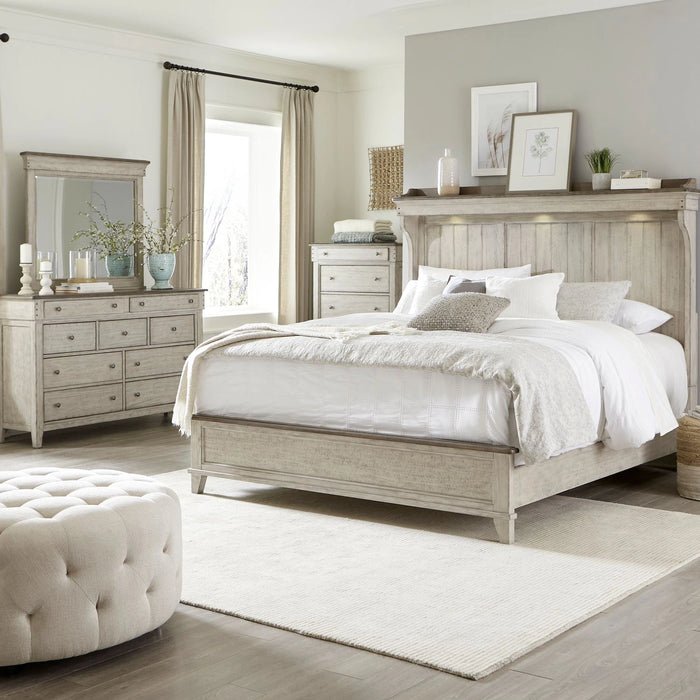 Ivy Hollow King Mantle Bed, Dresser & Mirror, Chest image
