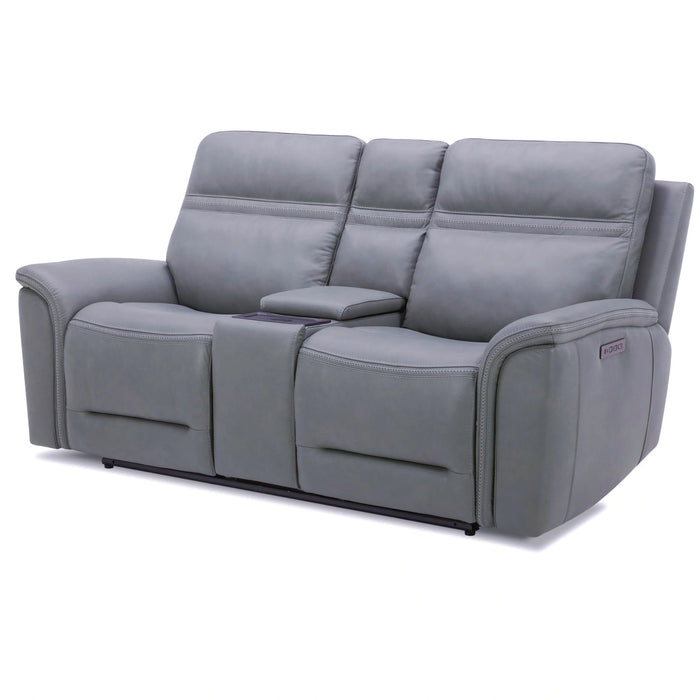 Cooper Loveseat w/Console P3 & ZG in Blue Gray image