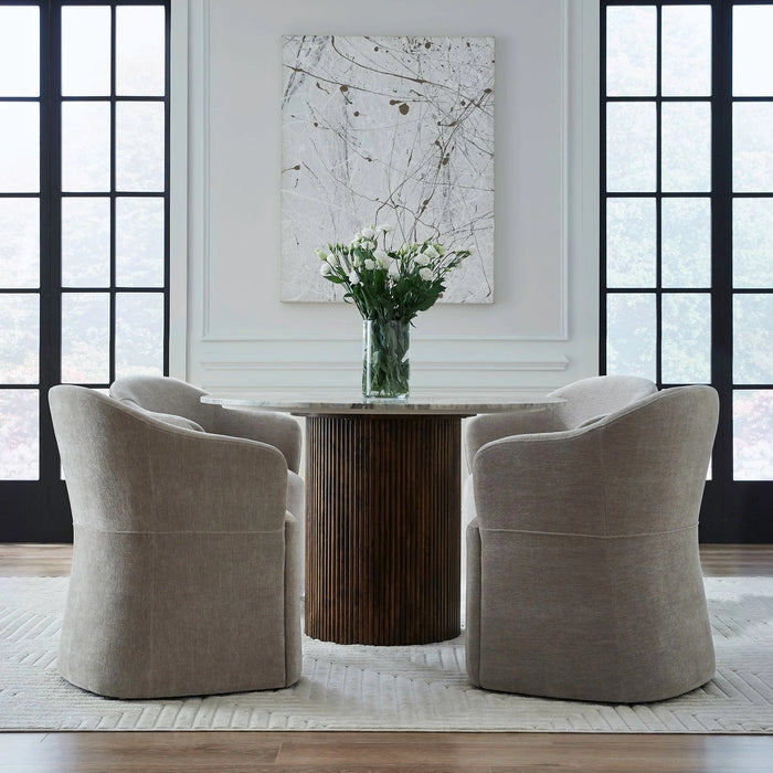 Accent Dining Accent Dining Chair w/ Casters - Truffle image