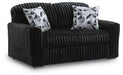 Midnight-Madness Loveseat - Onyx