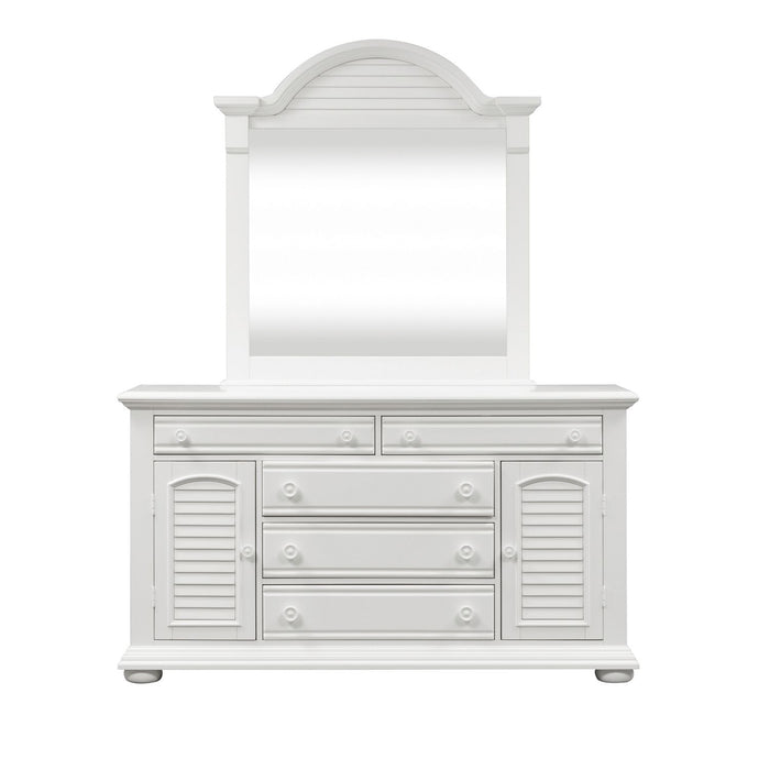 Summer House I King Poster Bed, Dresser & Mirror, Chest, Night Stand