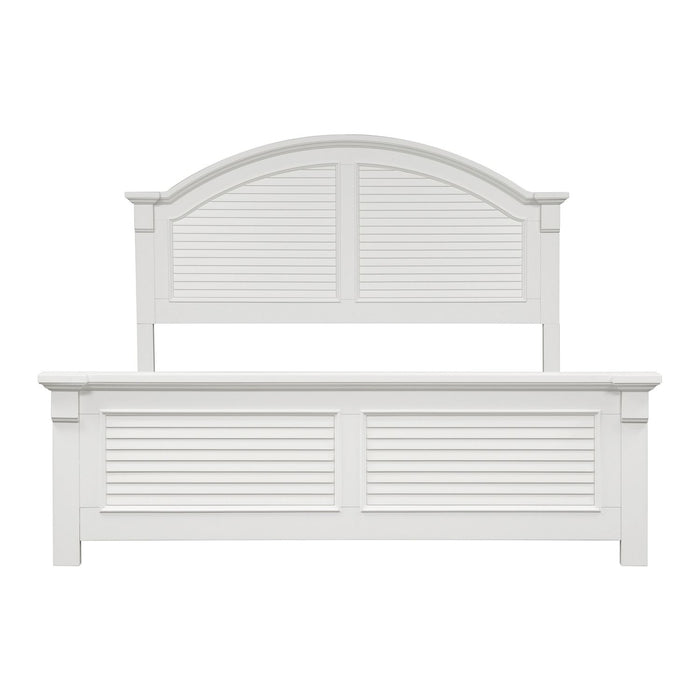 Summer House I Queen Panel Bed, Dresser & Mirror, Chest