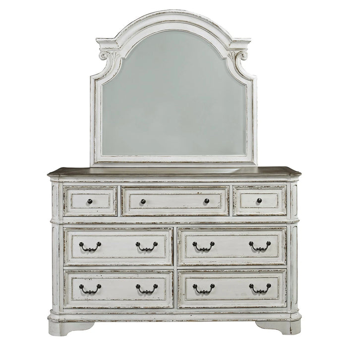 Magnolia Manor Uph Bed, Dresser & Mirror, Night Stand image