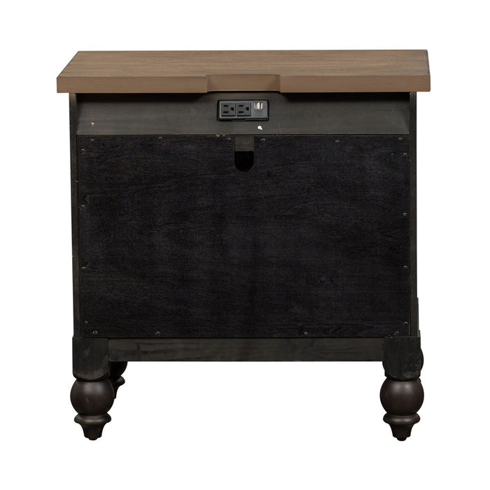 Americana Farmhouse 2 Drawer Nightstand in Black image