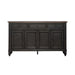 Liberty Furniture Americana Farmhouse Hall Buffet in Dusty Taupe & Black image