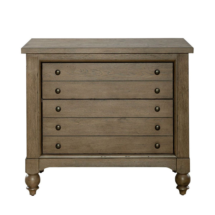 Liberty Furniture Americana Farmhouse Lateral File Cabinet in Dusty Taupe image
