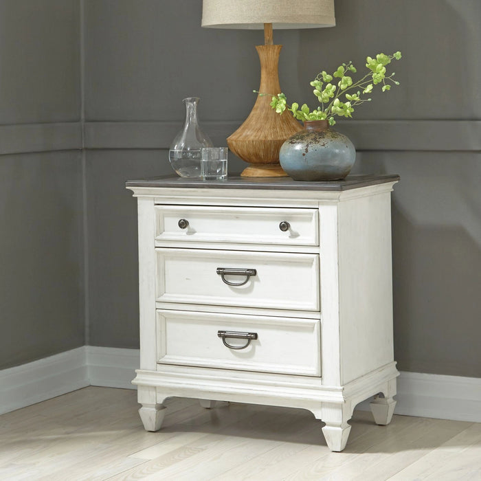 Allyson Park King California Panel Bed, Dresser & Mirror, Night Stand image