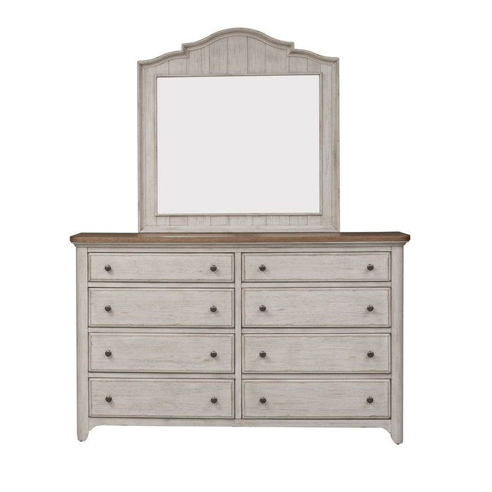 Farmhouse Reimagined Queen Poster Bed, Dresser & Mirror, Chest