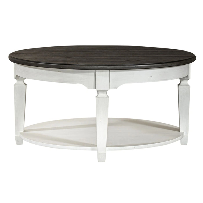 Allyson Park Round Cocktail Table in White image