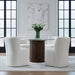 Accent Dining Accent Dining Chair w/ Casters - Ivory image