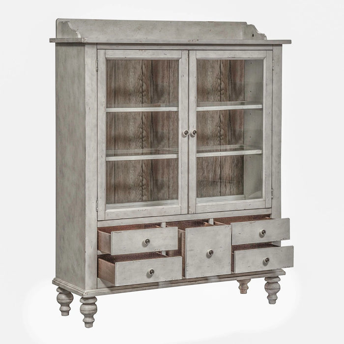 Whitney Display Cabinet in Weathered Gray image