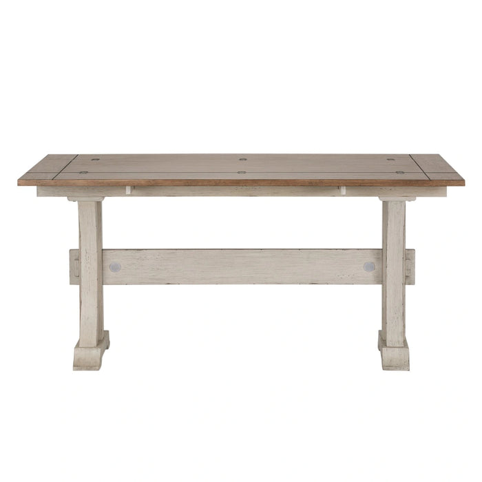 Farmhouse Reimagined Flip Lid Sofa Table in Antique White image