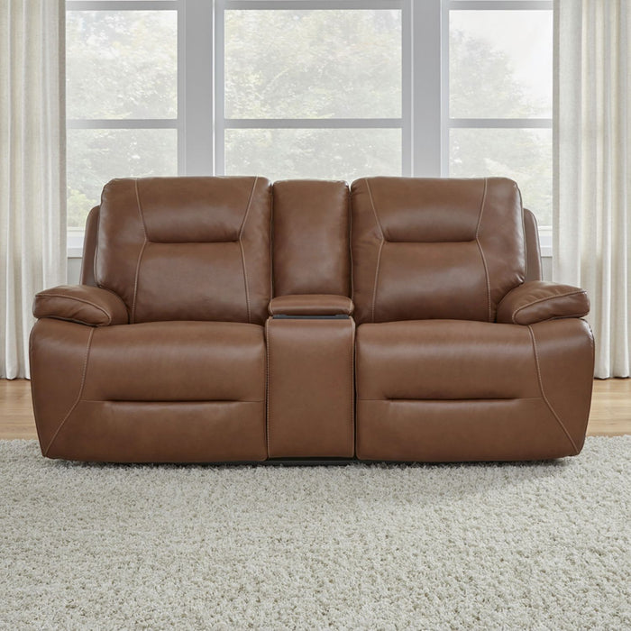Cameron Loveseat w/Console P3 & ZG - Saddle image