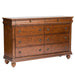 Rustic Traditions 8 Drawer Dresser in Rustic Cherry image