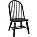 Treasures Bow Back Side Chair - Black image
