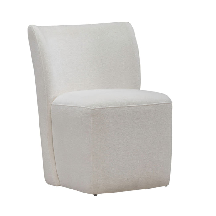 Accent Dining Accent Dining Chair w/ Casters - Ivory