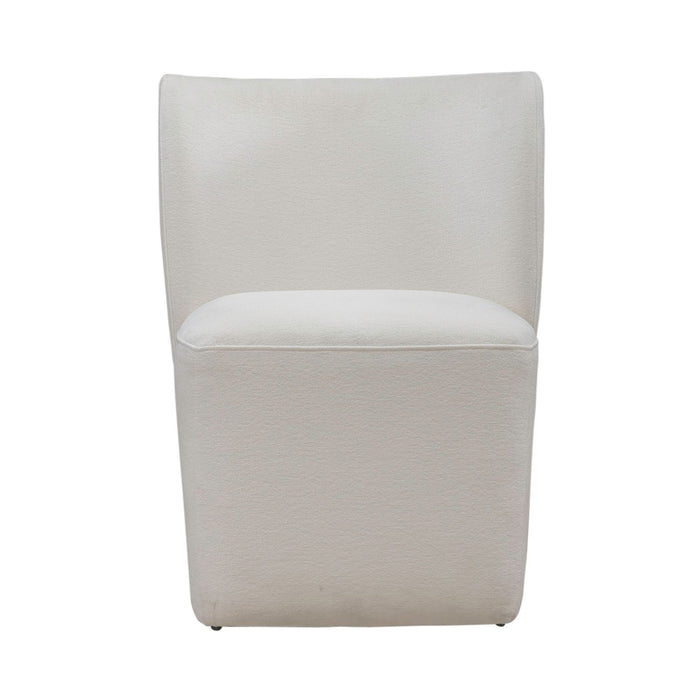 Accent Dining Accent Dining Chair w/ Casters - Ivory