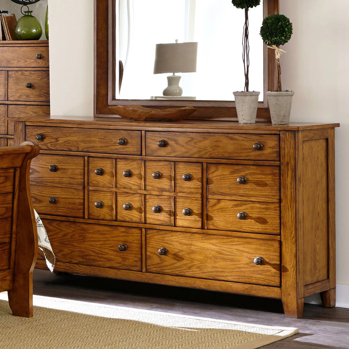Grandpa's Cabin Dresser in Age Oak image