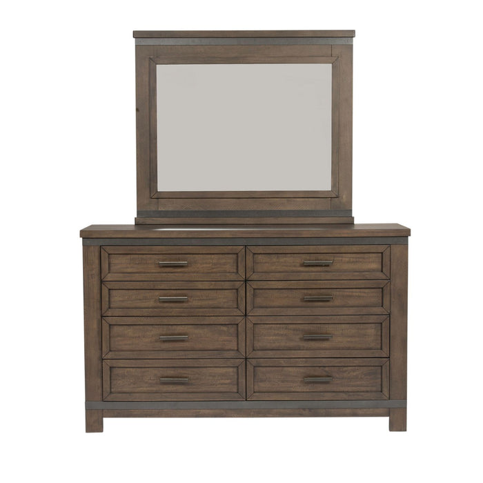 Thornwood Hills Two Sided Storage Bed, Dresser & Mirror image