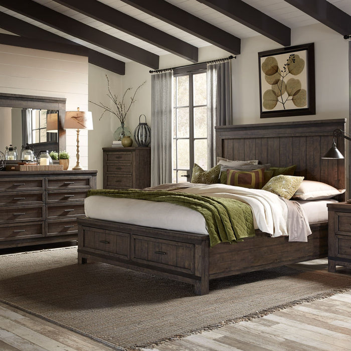 Thornwood Hills Queen Storage Bed, Dresser & Mirror, Chest image