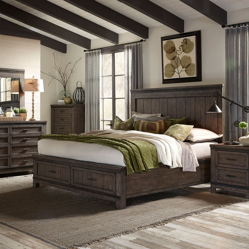 Thornwood Hills Queen Storage Bed, Dresser & Mirror, Chest, Night Stand image