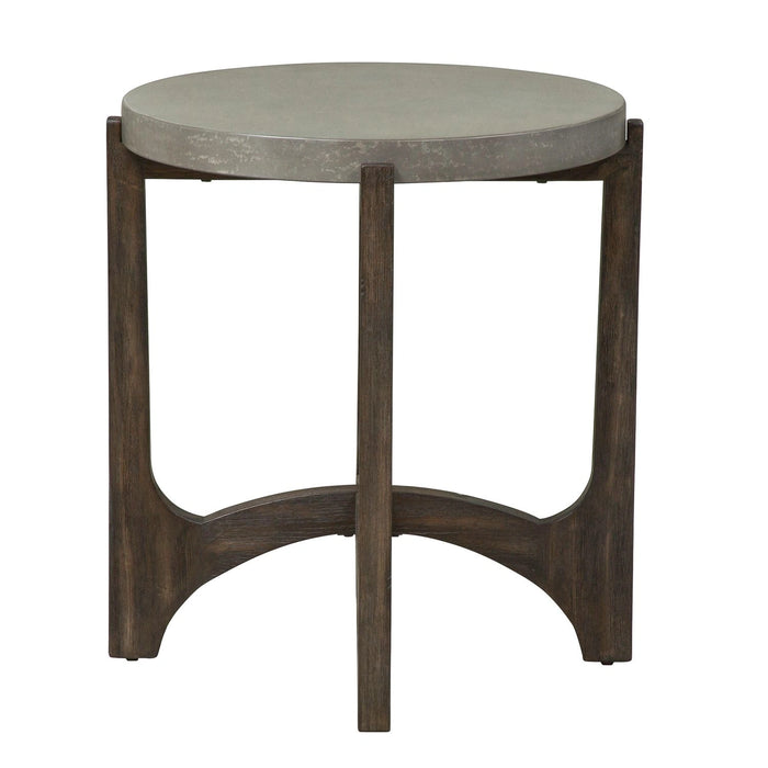 Cascade End Table in Wire Brush Rustic Brown image