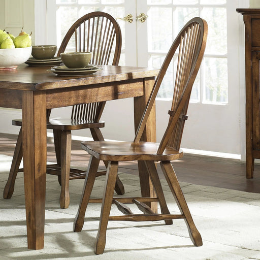 Treasures Sheaf Back Side Chair - Oak image