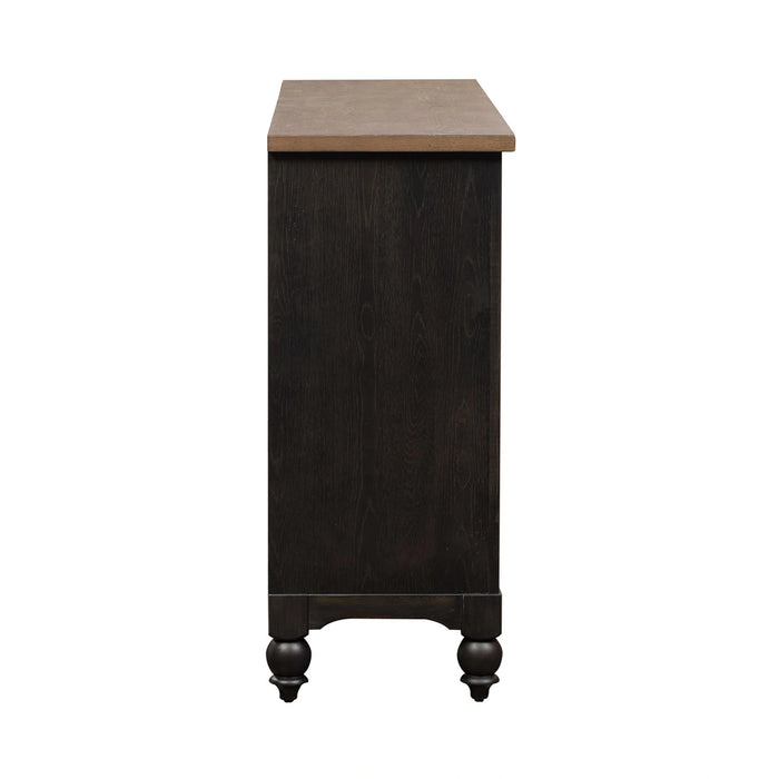 Americana Farmhouse 9 Drawer Dresser in Black image