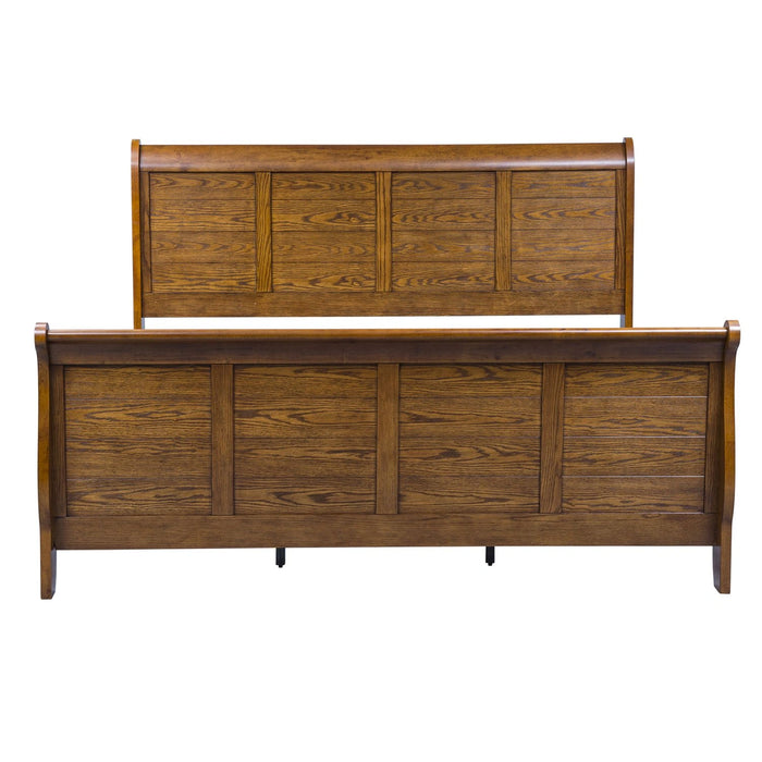 Grandpas Cabin King California Sleigh Bed, Dresser & Mirror, Chest, Night Stand image