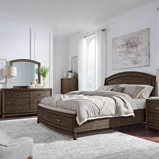 Avalon King Panel Storage Bed, Dresser & Mirror, Chest image