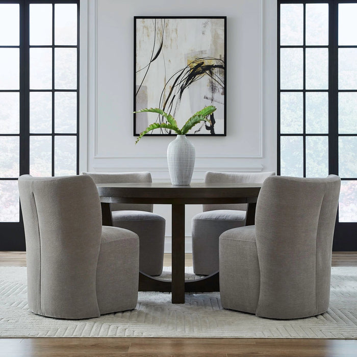Accent Dining Accent Dining Chair w/ Casters - Truffle image