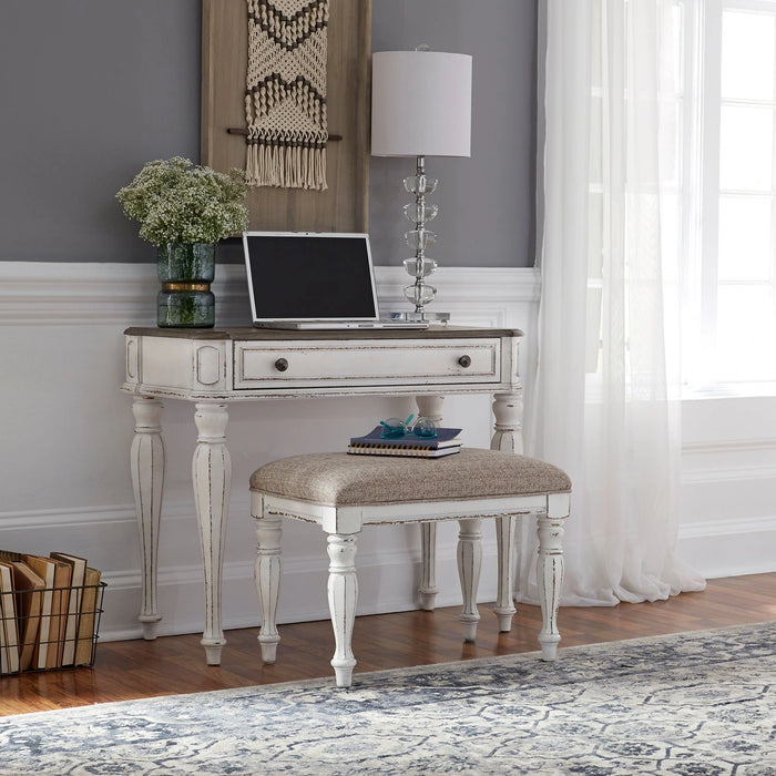 Magnolia Manor Accent Bench in Antique White image