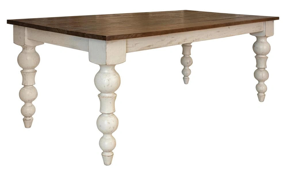 Rock Valley Dining Table w/ Turned Legs*