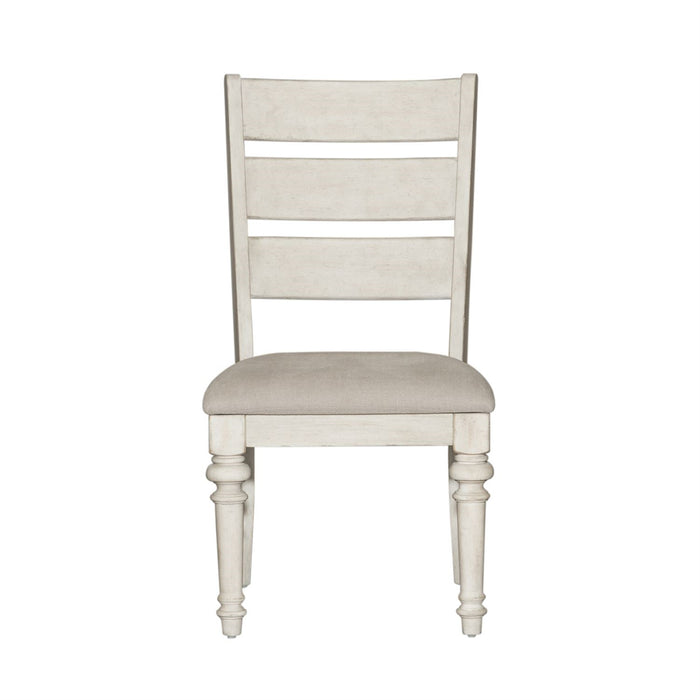 Liberty Furniture Heartland Ladder Back Side Chair (Set of 2) in Antique White image