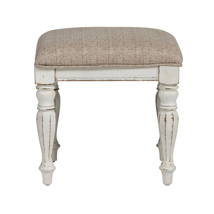 Magnolia Manor Vanity Stool in Antique White image